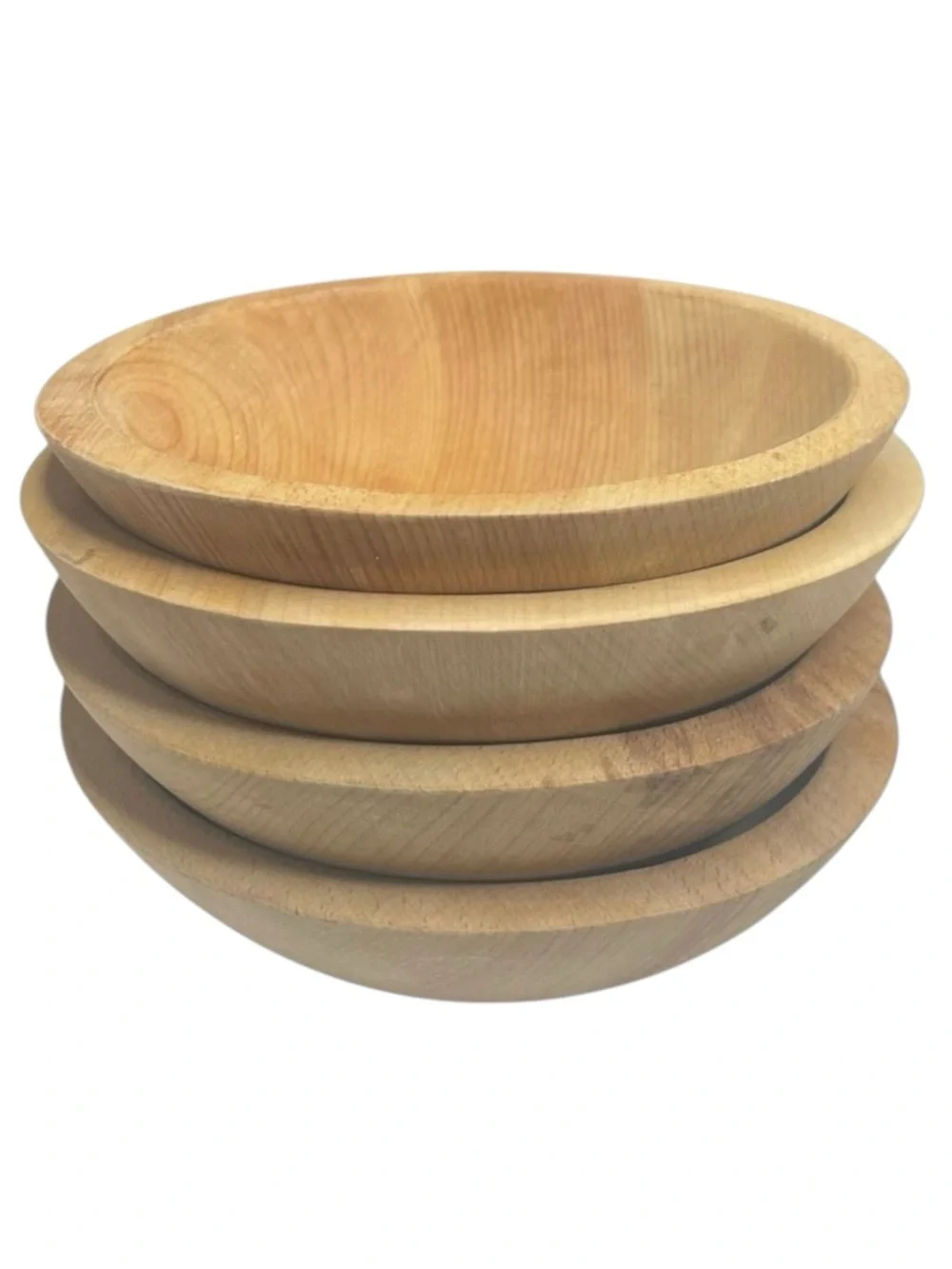 Vintage: Williams Sonoma 𖦹 Set of 4 Hand Carved Maple Salad Bowl 𖦹